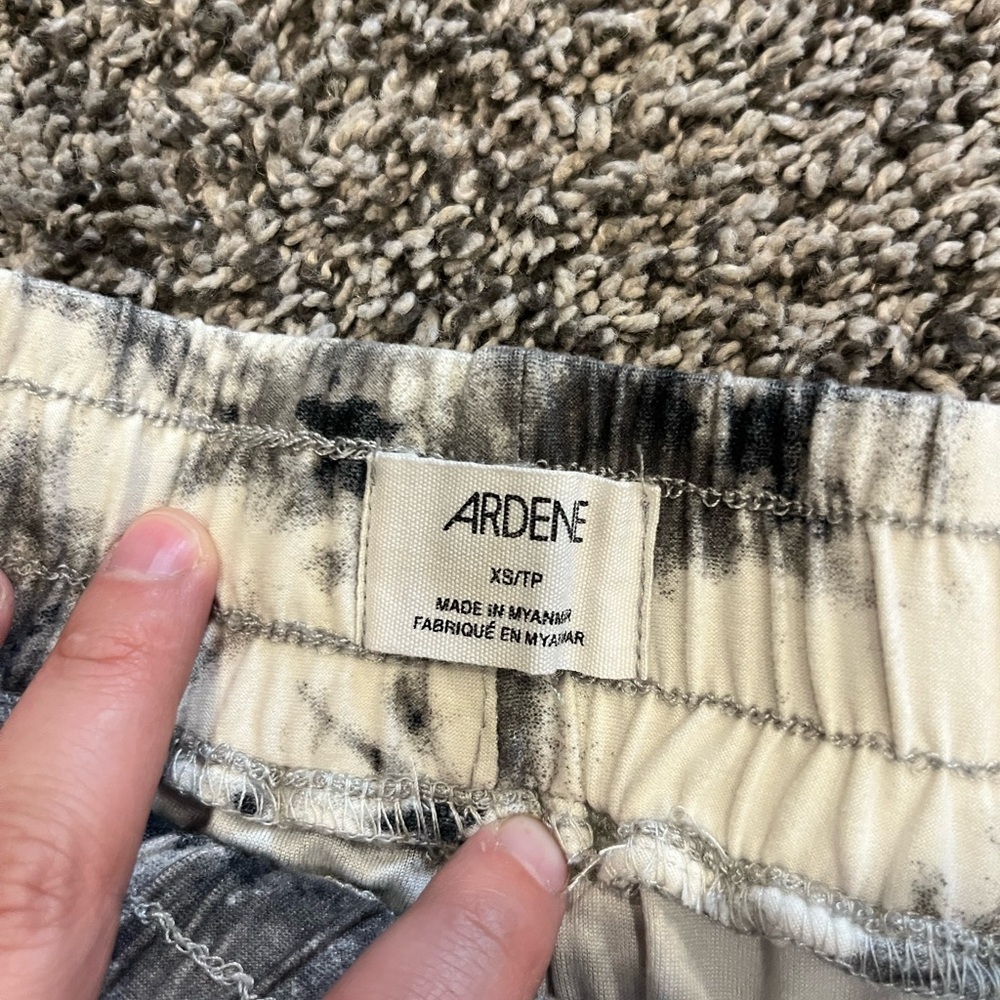 Black and White Tie-Dye joggers super soft - Picture 3 of 3